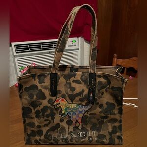 Coach Signature Rexy Pride Canvas Tote